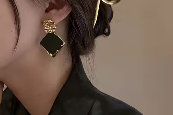 金屬編織紋大菱形