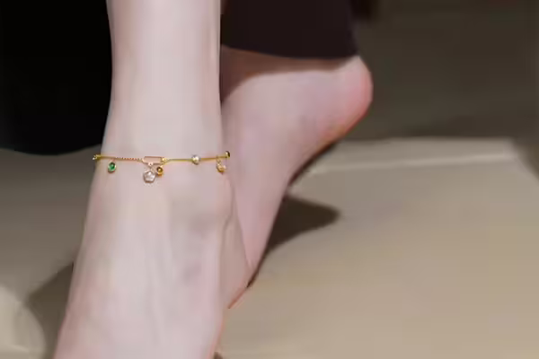 繽紛梅花×腳鍊