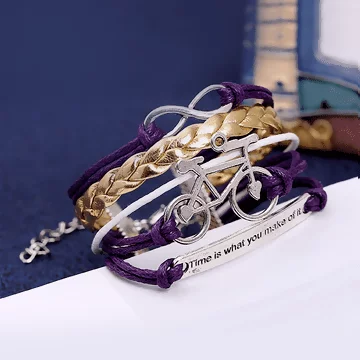 單車無限大×多層手鍊