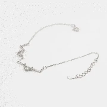 925銀飾&times;波浪V字晶鑽&times;手鍊