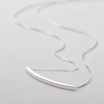 925銀飾&times;微笑曲線&times;鎖骨項鍊