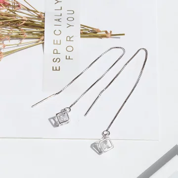 925銀針×魔方晶鑽×流蘇耳線