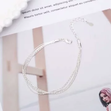 925銀飾&times;多層細線&times;手鍊