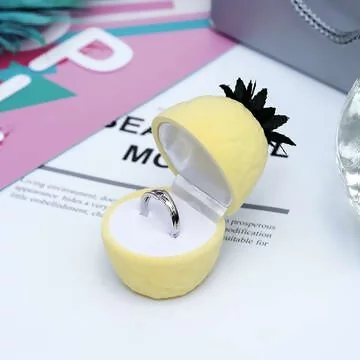 鳳梨旺旺&times;適用戒指/小耳釘&times;絨布盒