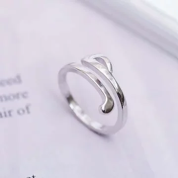 925銀飾&times;躍動音符&times;開口戒指