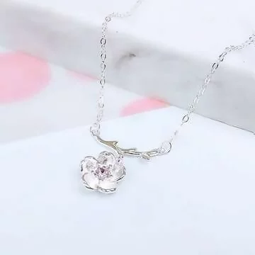 925銀飾&times;粉櫻之戀&times;鎖骨項鍊