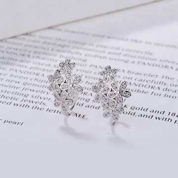 小清新花朵&times;U型耳骨耳夾