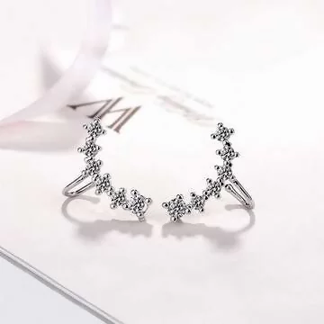 排鑽花絮&times;U型耳骨耳夾