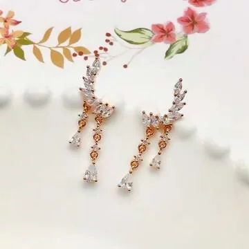 羽鑽垂珠&times;吊墜耳環