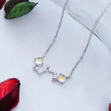 925銀飾×雙晶北斗七星×鎖骨項鍊