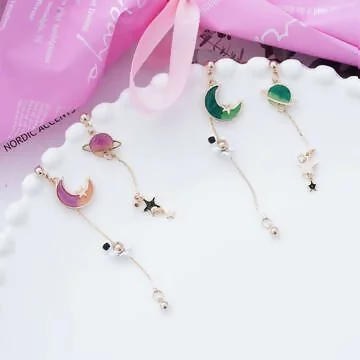 阿姆斯壯登月×不對稱吊墜耳環×共二色