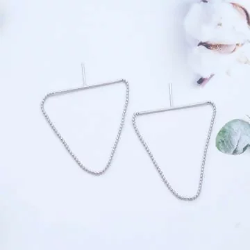 925銀針&times;隨性圓珠鍊條&times;耳針