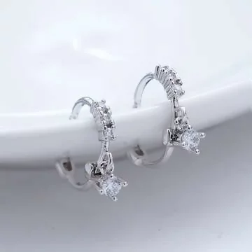 925銀針&times;垂鑽&times;耳扣