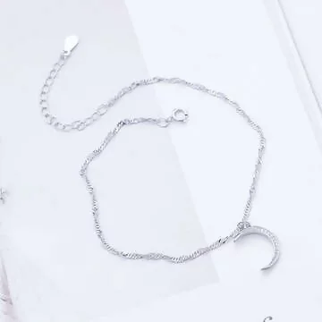925銀飾×上弦月×腳鍊 