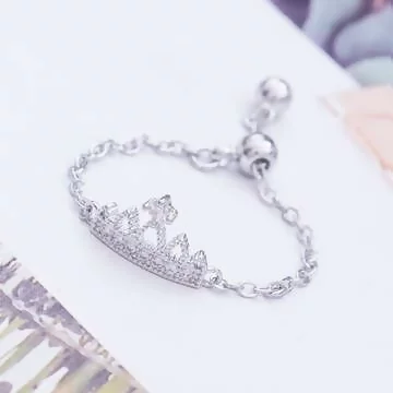 皇冠垂鍊&times;可調節戒指