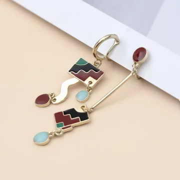 藝術巴洛克宮廷&times;不對稱螺旋耳夾