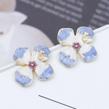 紫羅蘭小蜻蜓×耳環