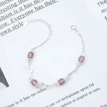 925銀飾&times;莓晶枝芽&times;手鍊