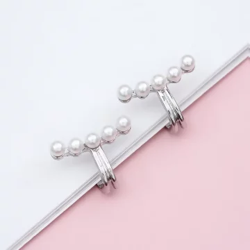 潮珍珠&times;U型耳骨夾