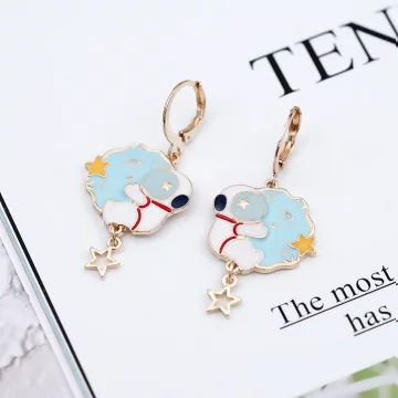 懷抱太空夢想的領航員&times;吊墜耳扣