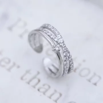 925銀飾&times;銀河星光&times;開口戒指