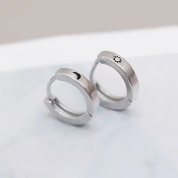 925銀針&times;日月相伴&times;耳扣