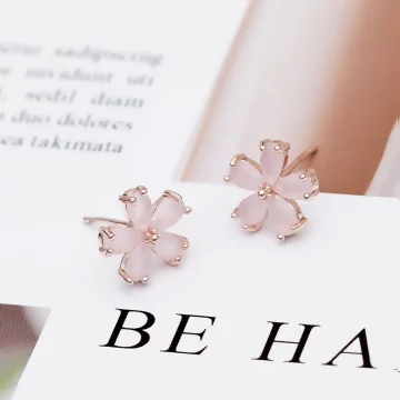 甜心粉小櫻花&times;耳環