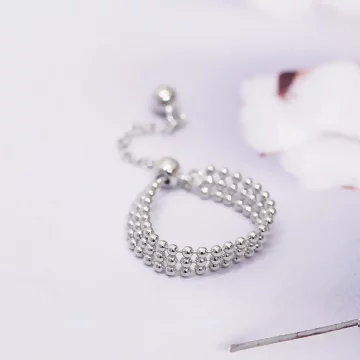 米粒圓珠&times;可調節戒指