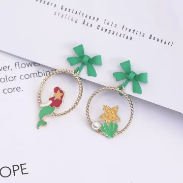 在逃的人魚公主&times;不對稱三角耳夾