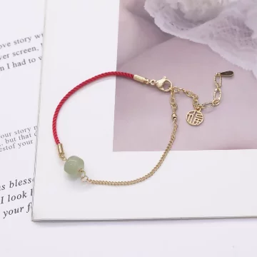 綠珠納福×紅繩手鍊