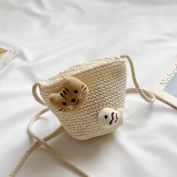 寶貝編織袋&times;棉繩斜背包&times;小貓魚兒