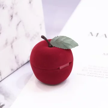 紅蘋果&times;適用戒指/耳釘/項鍊/手鍊&times;絨布盒
