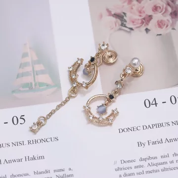 月濺星河&times;蚊香盤U型耳夾