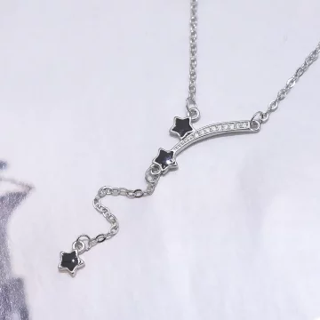 925銀飾&times;黑色流星&times;鎖骨項鍊