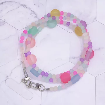 笑臉馬卡龍&times;手機斜背雙勾掛繩