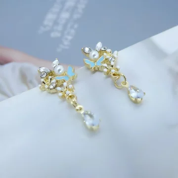 蝴蝶花園×吊墜耳環