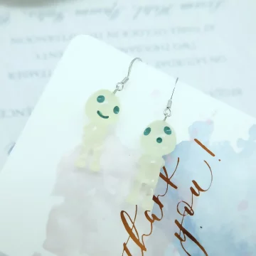 夜光幽靈&times;不對稱吊墜耳環