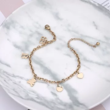 316鋼飾&times;小熊BABY&times;手鍊&times;金色