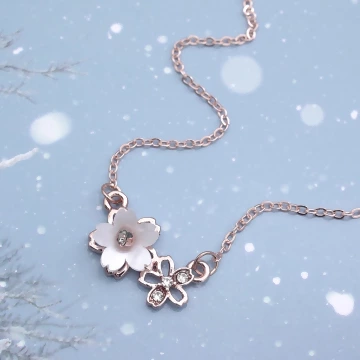 白櫻如雪&times;鎖骨項鍊