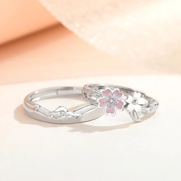 富士山下開櫻花×情侶對戒