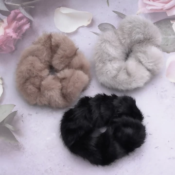 溫暖大毛絨&times;大腸圈髮束&times;共三色