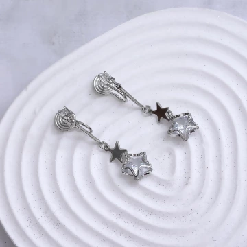 冰透星河&times;蚊香盤U型耳夾