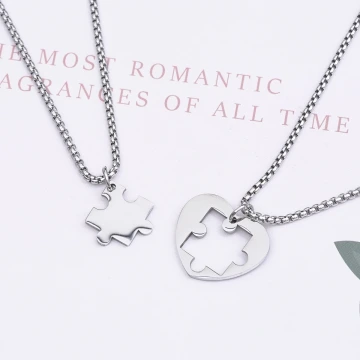 316鋼飾×愛的拼圖×姐妹閨蜜情侶項鍊組