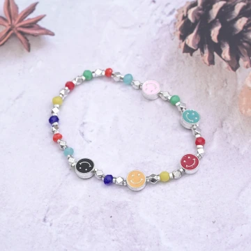 笑臉多巴胺&times;固定式串珠手鍊