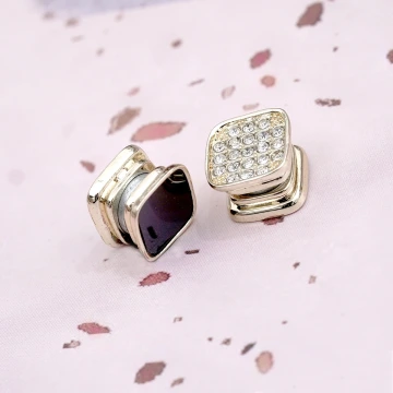 酷黑晶鑽方框×雙面磁吸耳夾