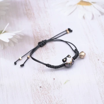 好運御守貓×拉繩手鍊×黑