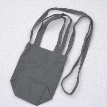素面帆布水杯袋&times;手提兩用&times;斜背袋&times;深灰