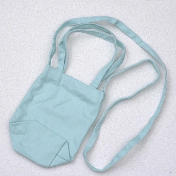 素面帆布水杯袋&times;手提兩用&times;斜背袋&times;水藍