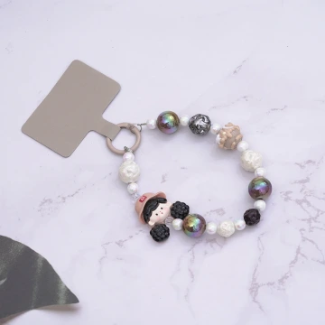 啦啦隊女孩的點心時間×手機腕帶掛繩×棕咖