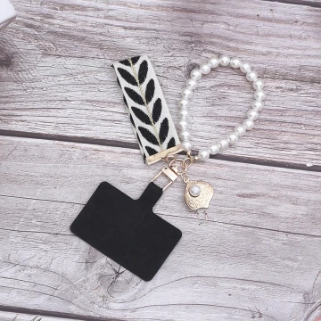 小清新貝殼織帶&times;手機手提吊飾掛繩&times;黑色